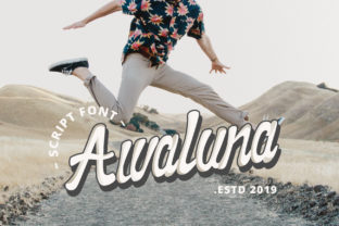 Awaluna: A Bold Handwritten Font