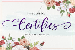 Certifies: A Modern Calligraphy Font