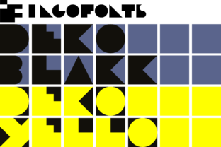 Dékó: A Modern Decorative Font