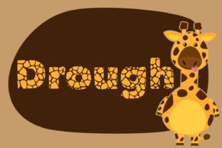 Drought: A Bold Decorative Font