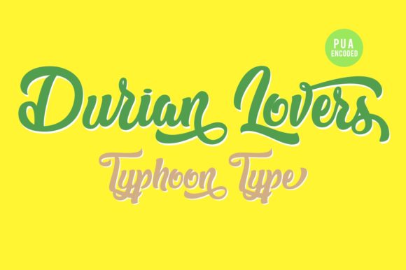 Durian Lovers Font for Business