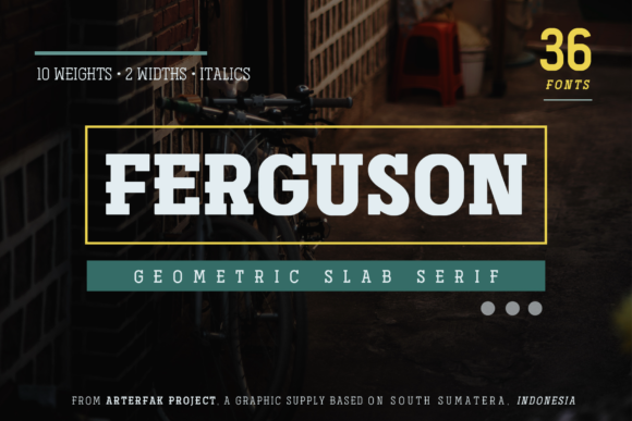 Ferguson Family Font: Bold Vintage Style