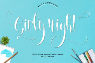 Girly Night Font: A Touch of Elegance