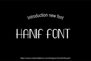 Hanif: A Modern Serif with Elegance