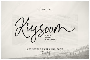 Kiysoom: A Handwritten Font for Creative Campaigns