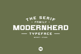 Modernhead: A Vintage Serif Font for Craft Creators