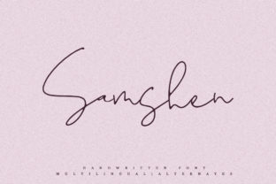 Samshen Font: Elegant Script for Editorial Design