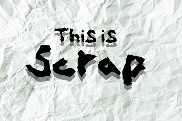 Scrap: A Bold, Handcrafted Display Font
