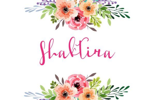 Shaktira: A Elegant Handwritten Font