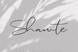 Shawte: A Light Handwritten Font for Crafters