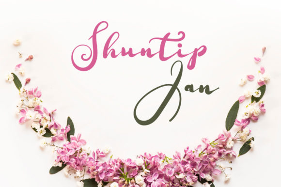 Shuntip Jan: Elegant Script for Creative Campaigns