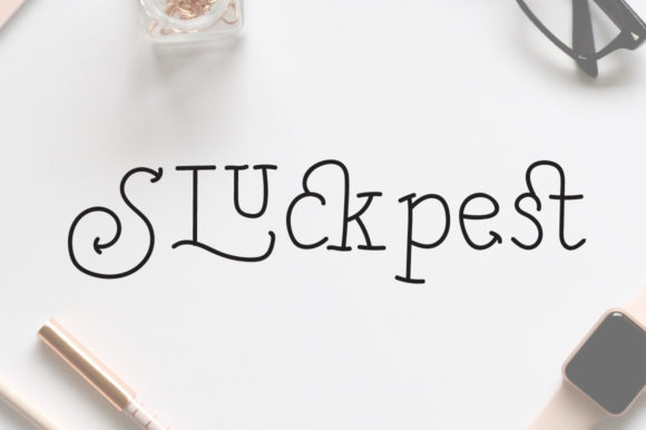 Sluckpest: A Playful Serif Font for Business Branding