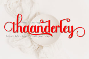 Thaanderley: A Stylish Script Font for Web Design