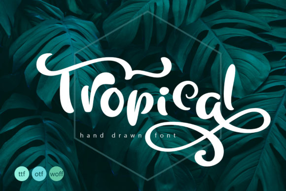 Tropical Font: A Handmade Typeface