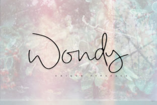 Wondy: A Handwritten Font for Calm Design